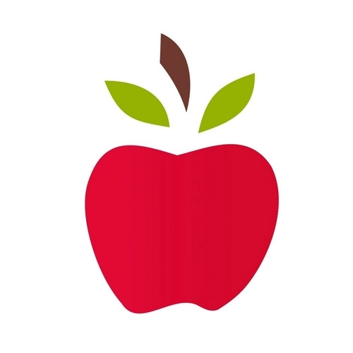 Estêncil Para Pintura Simples 10x10 Frutas Maçã Ii Opa213 Opa