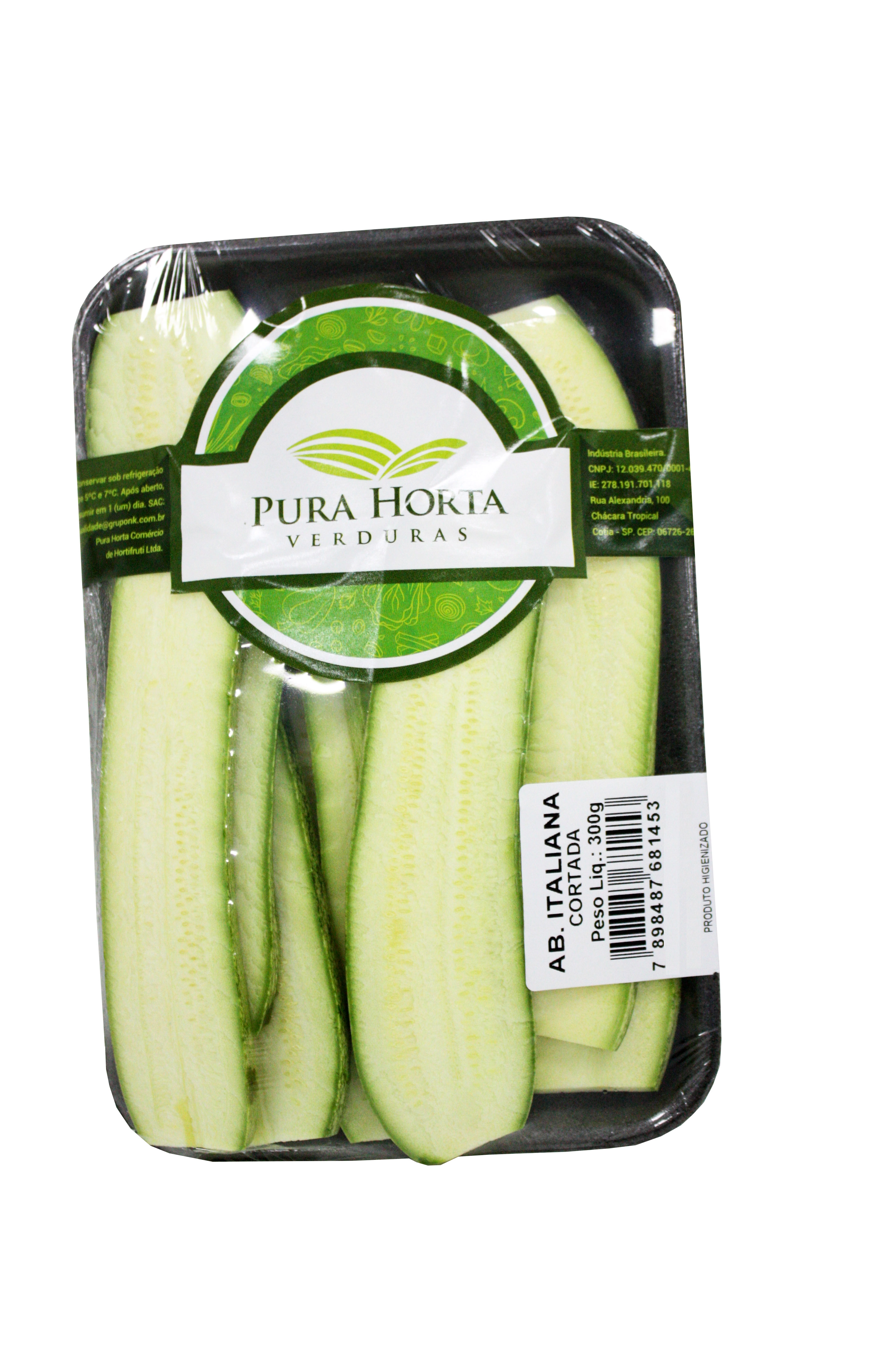 Na Abobrinha Italiana Cortada 300g
