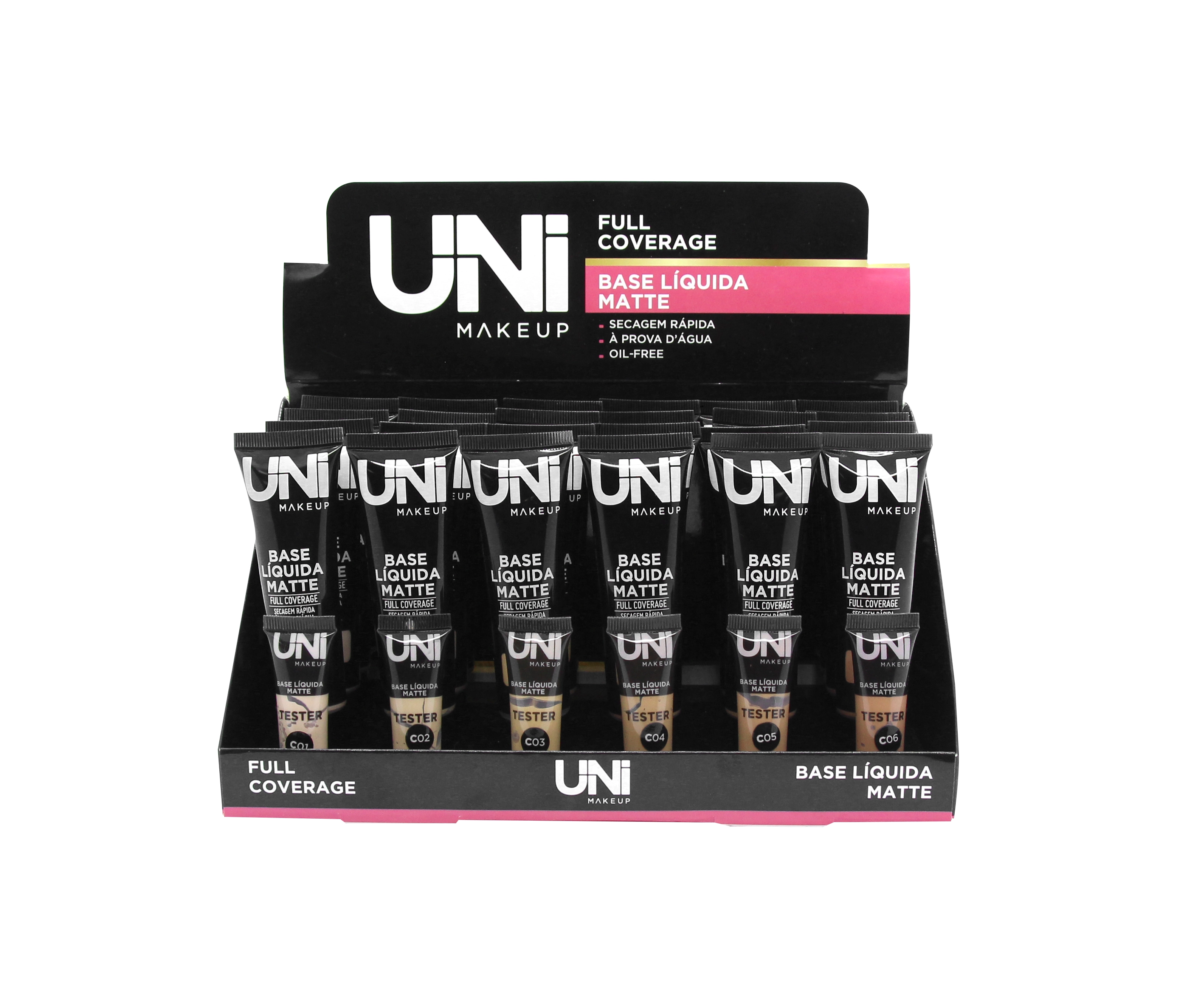 Base Liq Matte 30ml Uni Makeup Prova Dagua