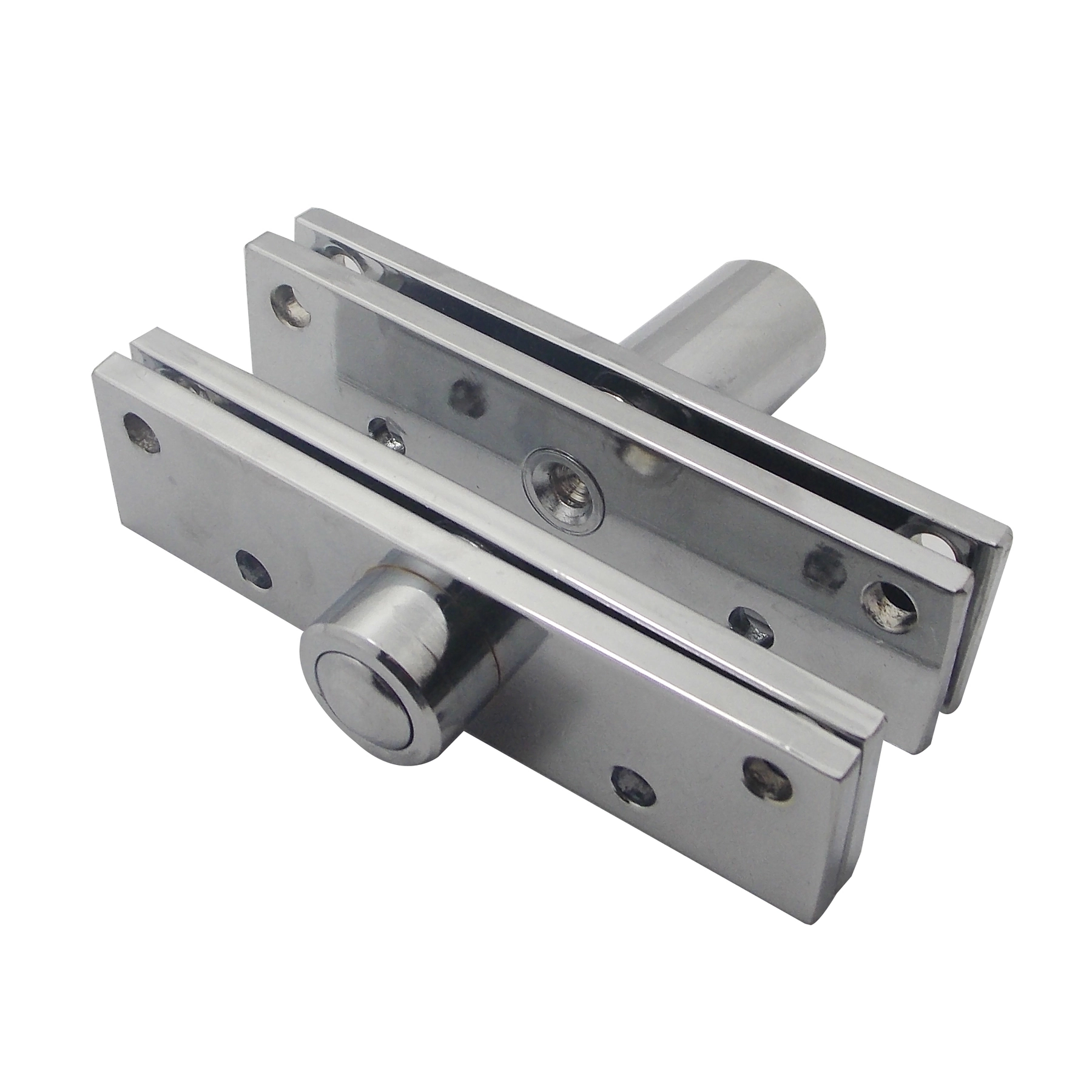 Dobradiça para Porta Pivotante Inox Cromada até 100kg 1 peça