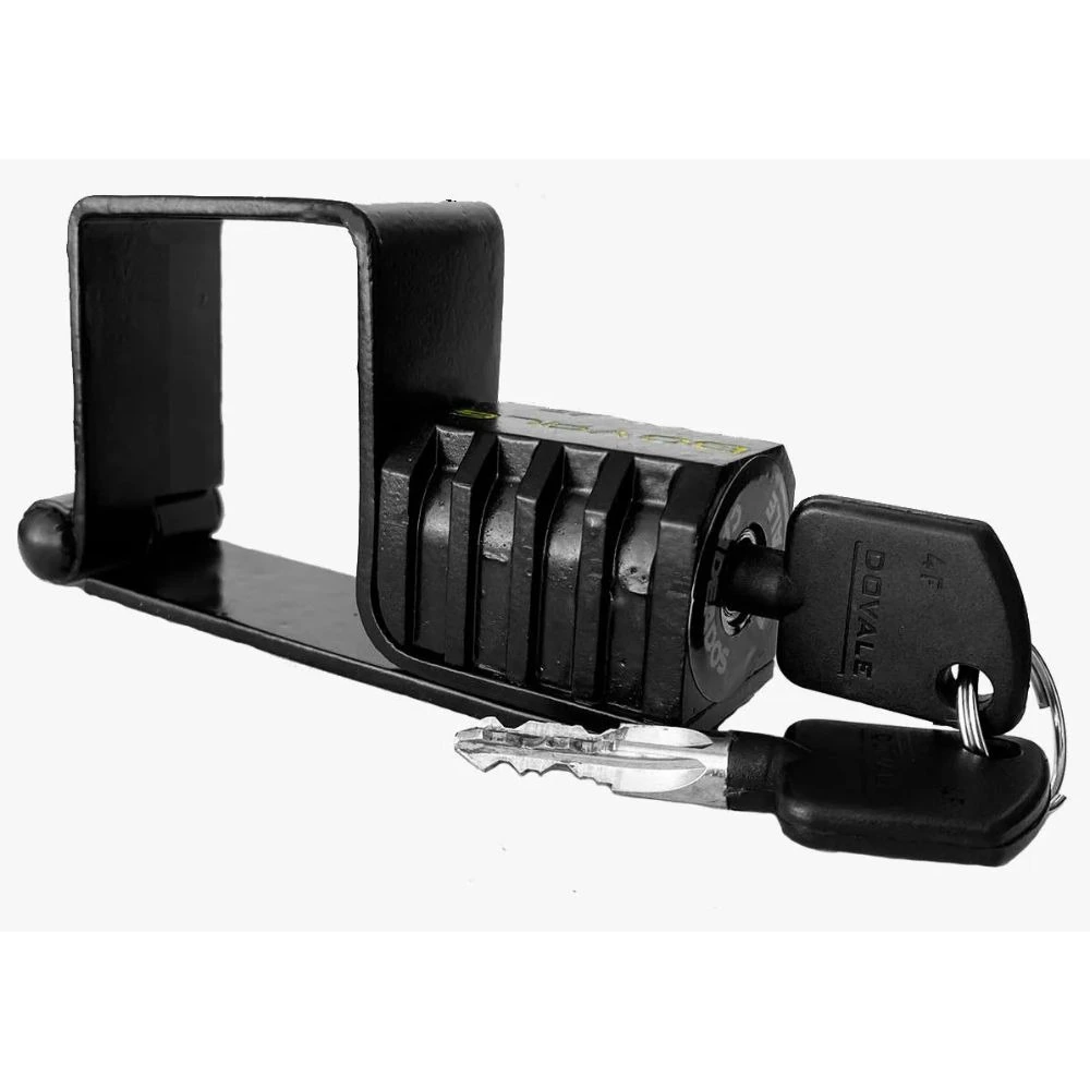 Trava Para Portão N.3 Com Cadeado Tetra Embutido 50x30mm Caixa Dovale