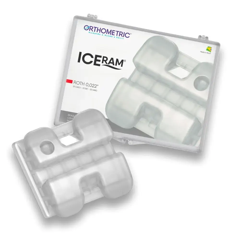 Bráquete Cerâmico Iceram Prescrição Roth Slot 022