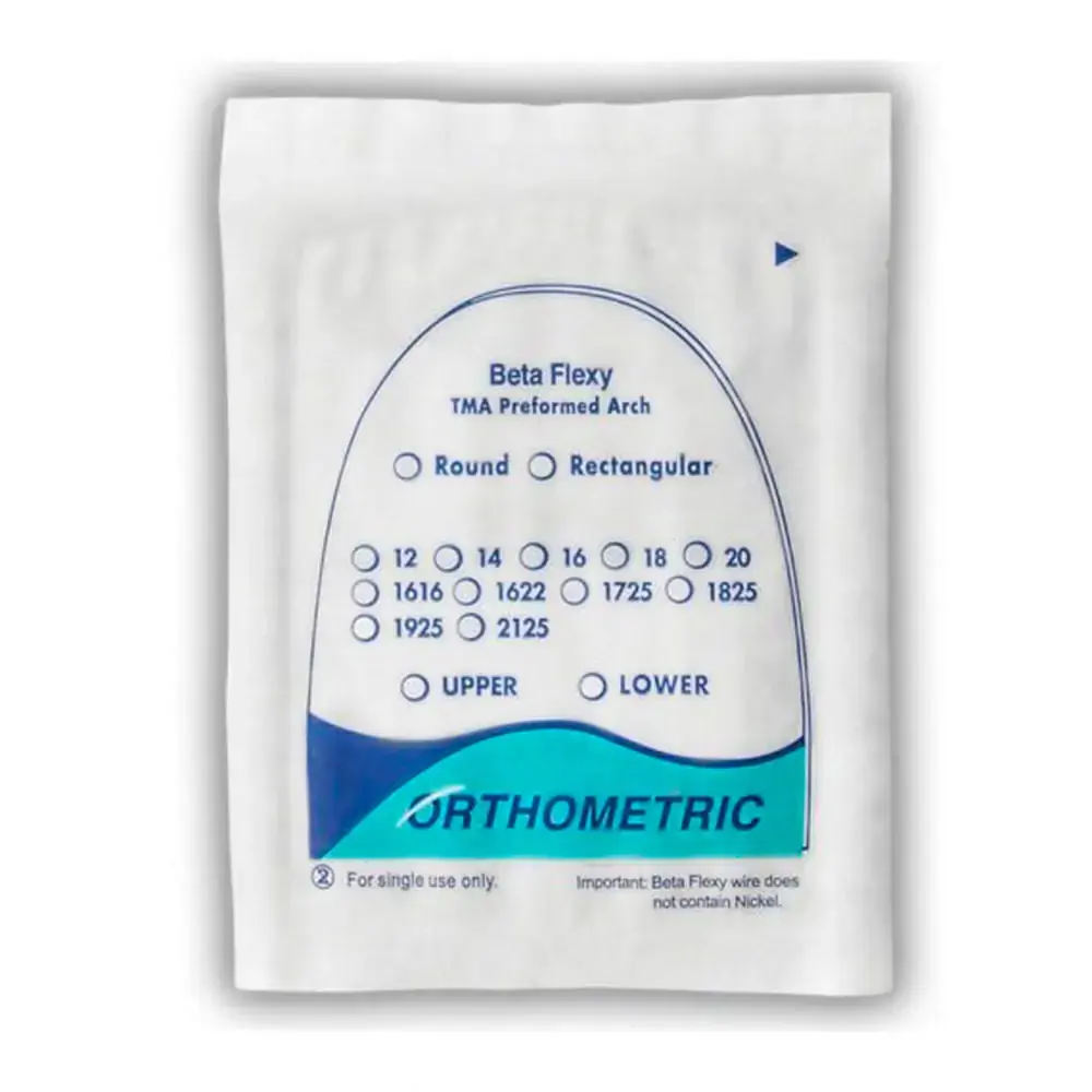 Arco Beta Flexy Retangular - Orthometric - 017x025 Inferior (Cód. 26.4229)