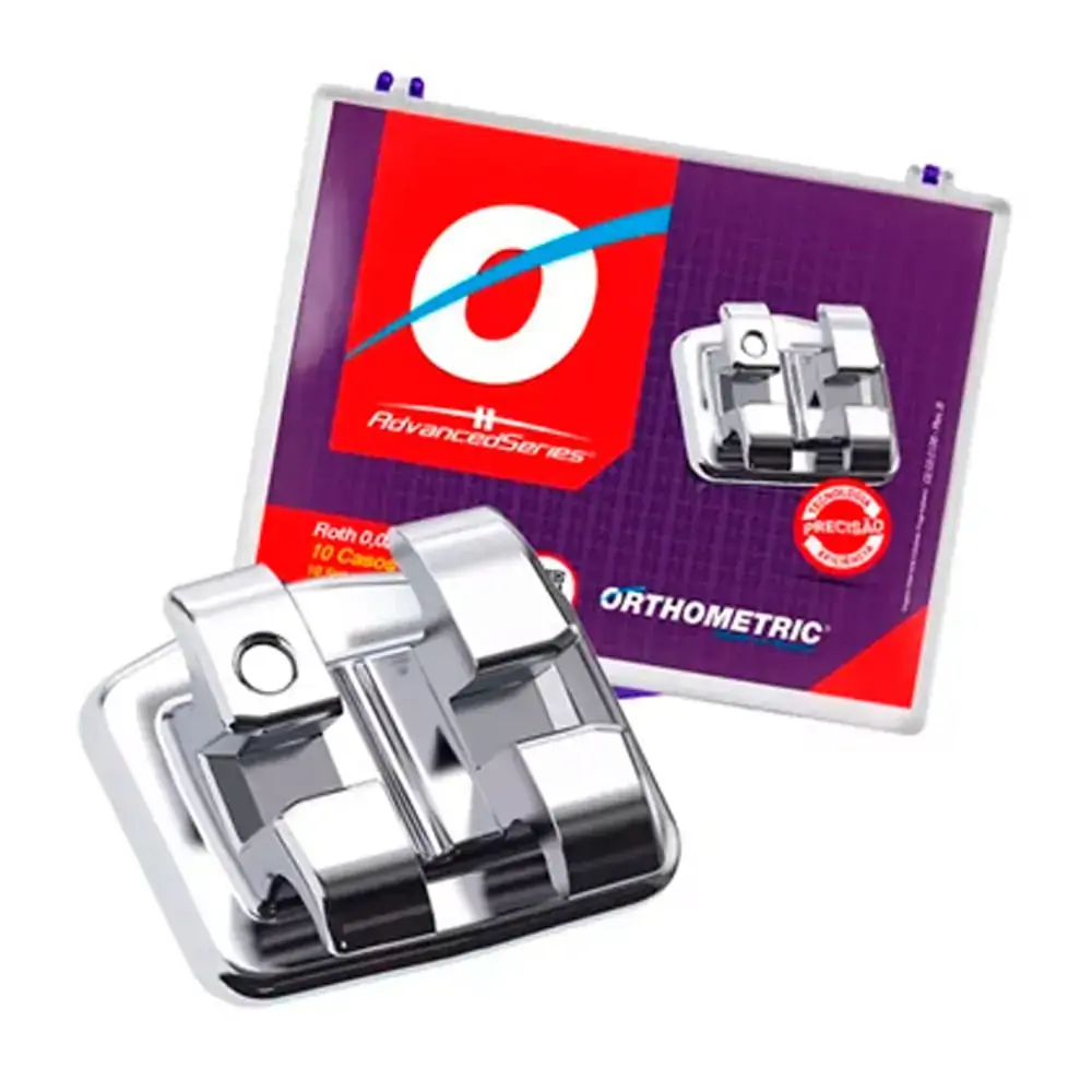 Bráquete de Aço Advanced Series Roth 022 Kit - Orthometric - 10102910 (Cód. 26.7426)