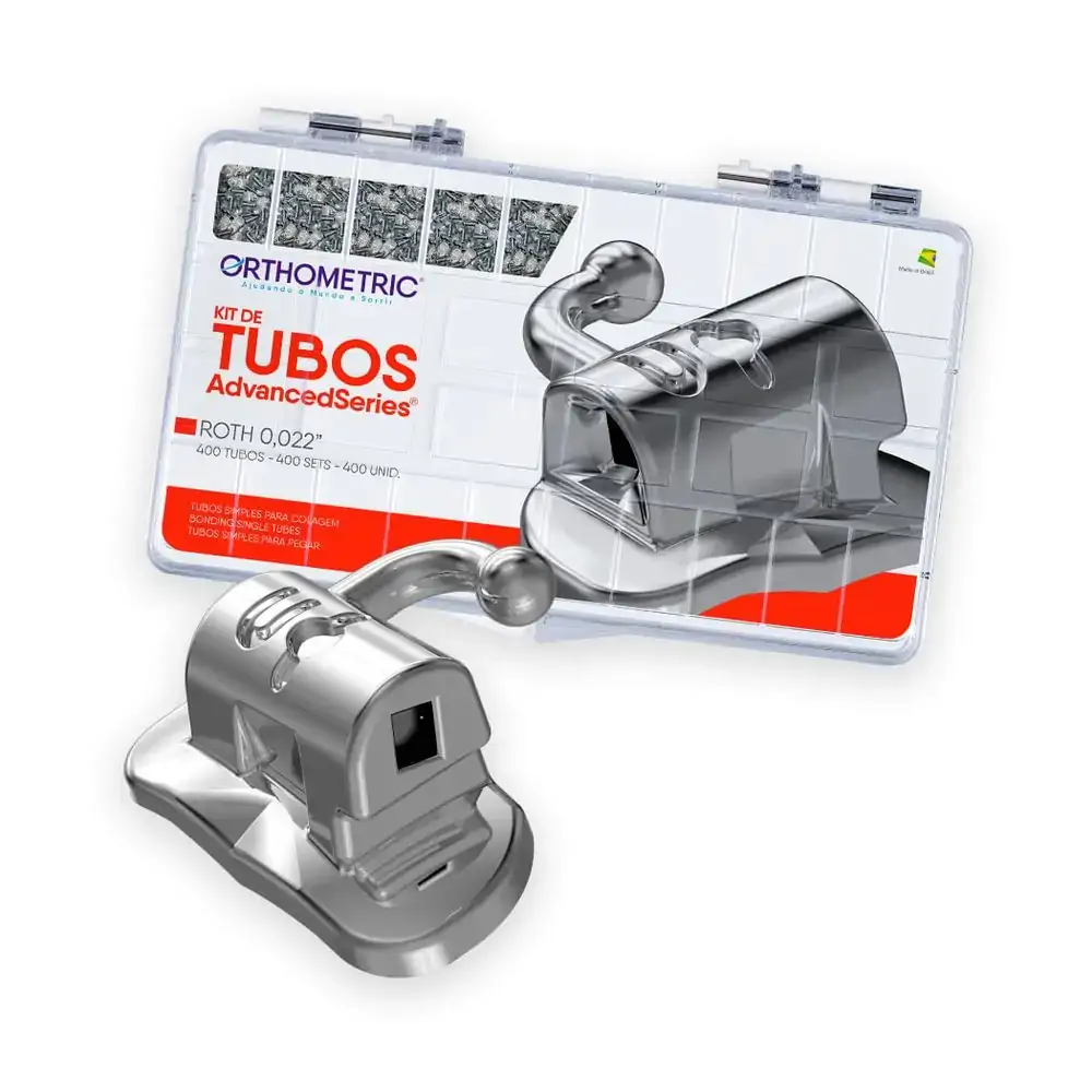 21.02.1147 Kit Tubos Advanced Roth 0,022 Colagem Simples - Orthometric