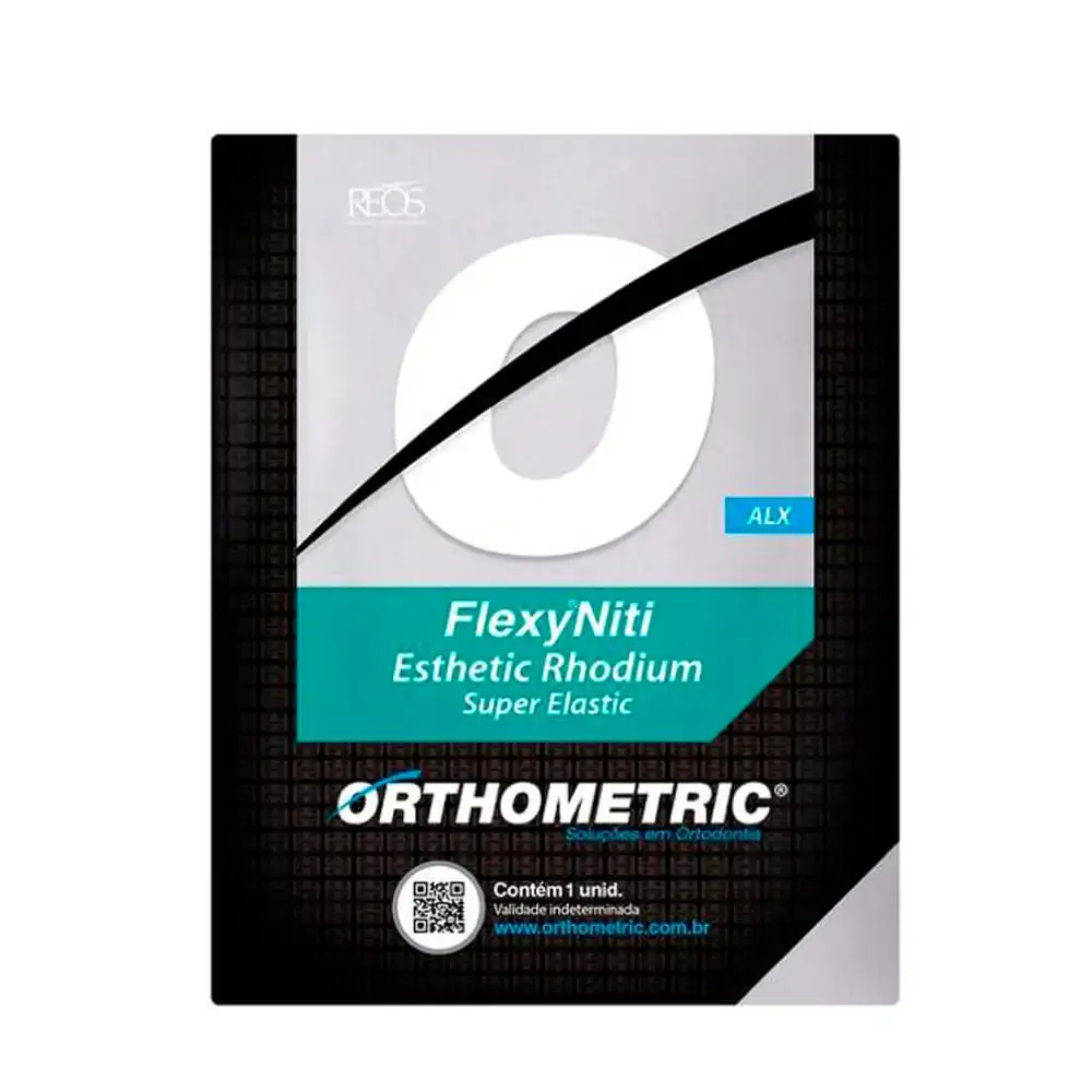 Arco Flexy Niti Esthetic Rhodium ALX Redondo Superior - Orthometric - 51151014 (Cód. 26.0952)