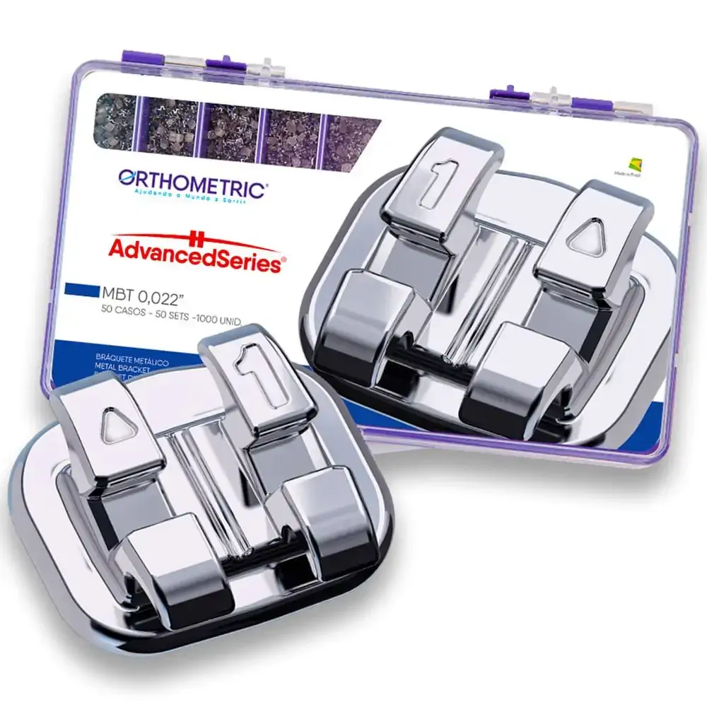 10.11.2950 Bráquete Metálico Advanced Series Mbt 0,022 50 Casos - Orthometric
