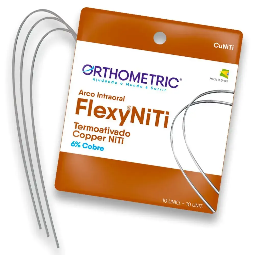 Arco Termoativado Flexy Niti Copper Retangular - Orthometric - .017x.025 Superior (Cód. 26.1673)