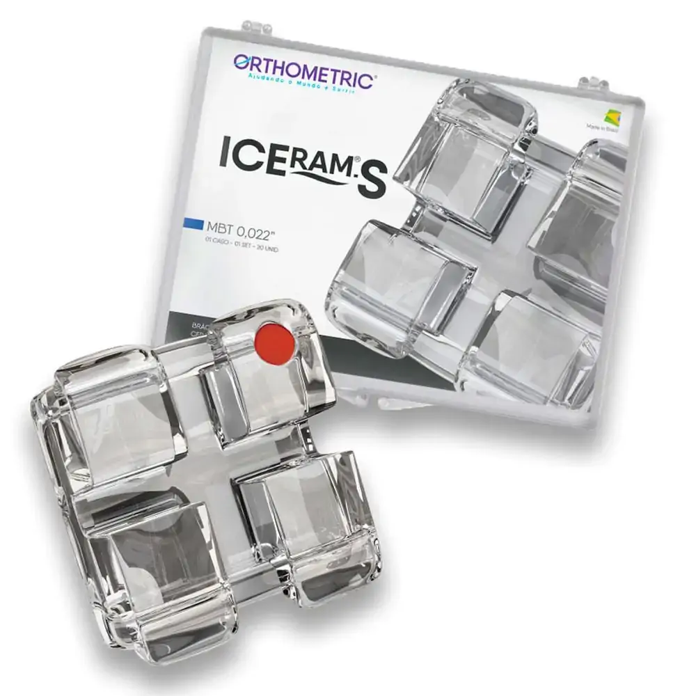 Bráquete Cerâmico Iceram-S MBT 0,022 Um Caso - Orthometric