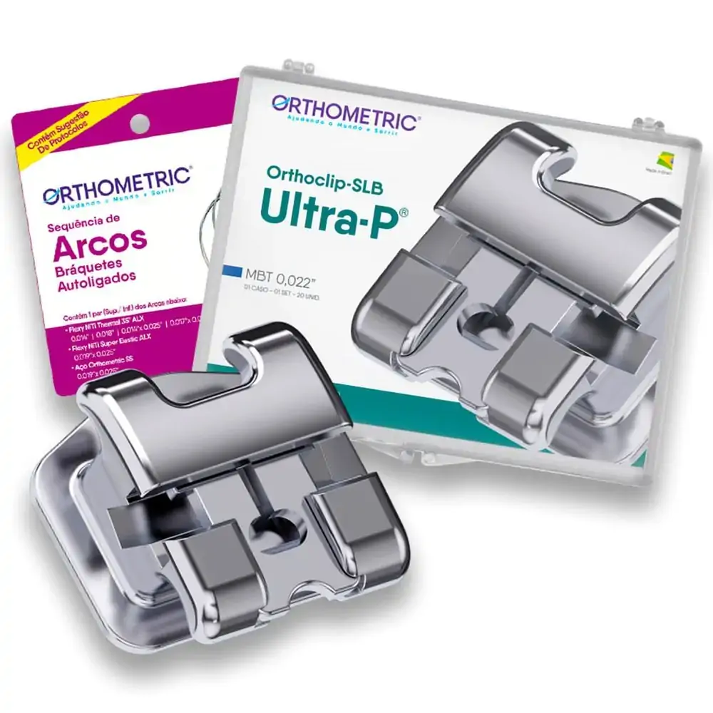 Bráquete Metálico Slb Ultra-P Mbt 0,022 + Sequencia De Fios - Orthometric