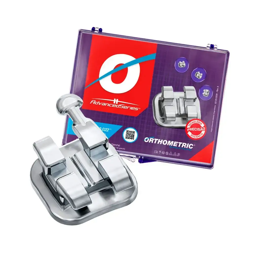 10.10.2200 Bráquete Metálico Advanced Series Edgewise 0,022 - Orthometric