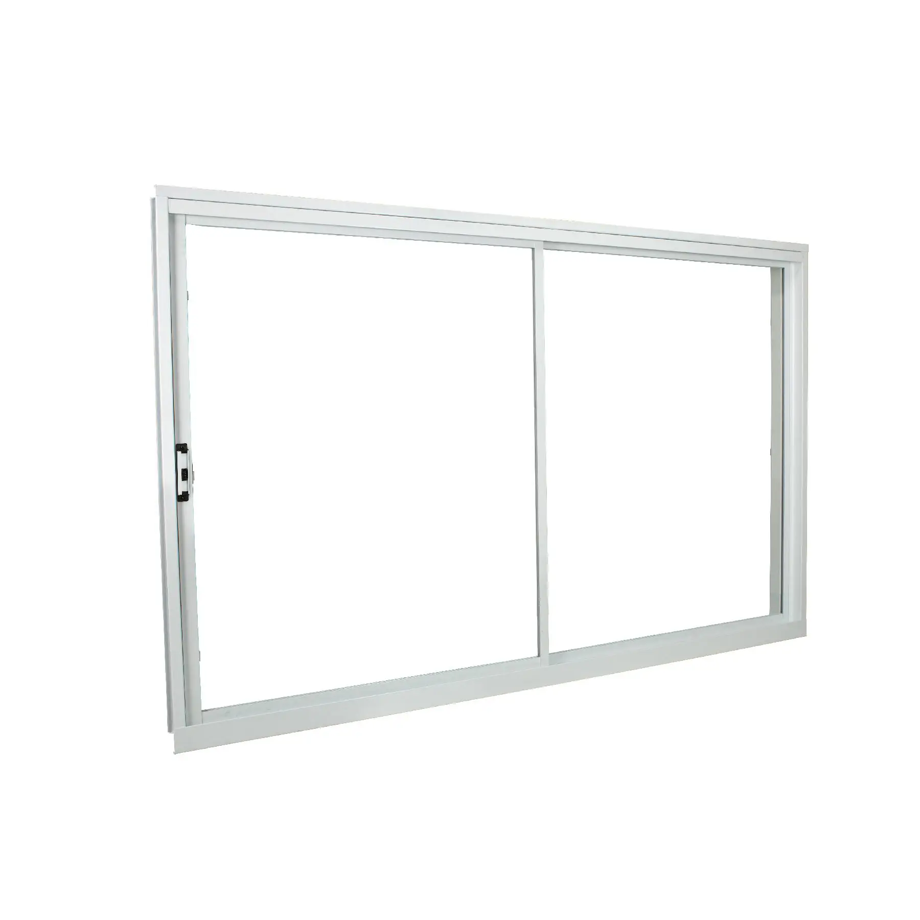 Janela de Alumínio de Correr 2 Folhas 100x120cm com Vidro 3mm Stander Alumínio CRV Branca