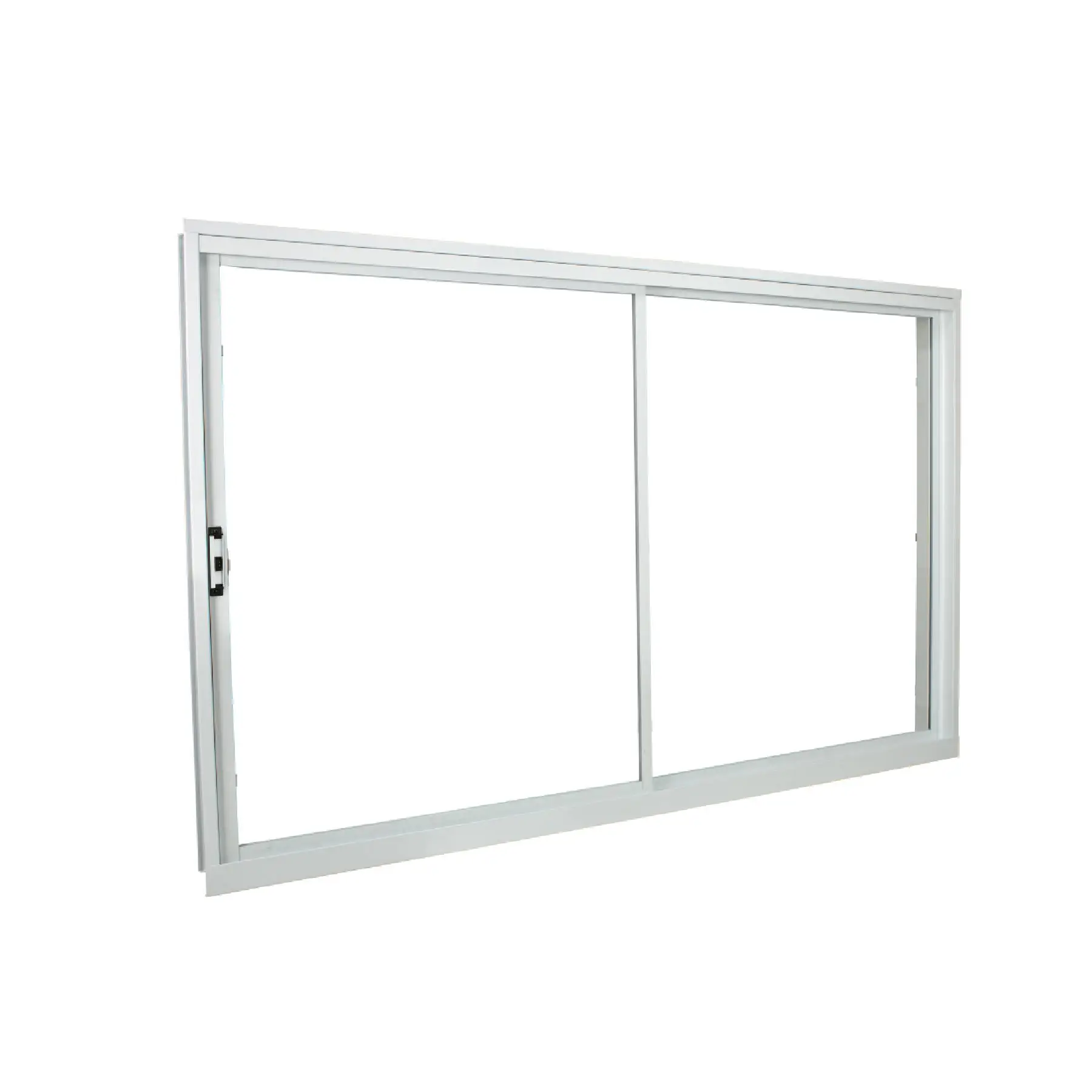 Janela de Alumínio de Correr 2 Folhas 100x150cm com Vidro 3mm Stander Alumínio CRV Branca