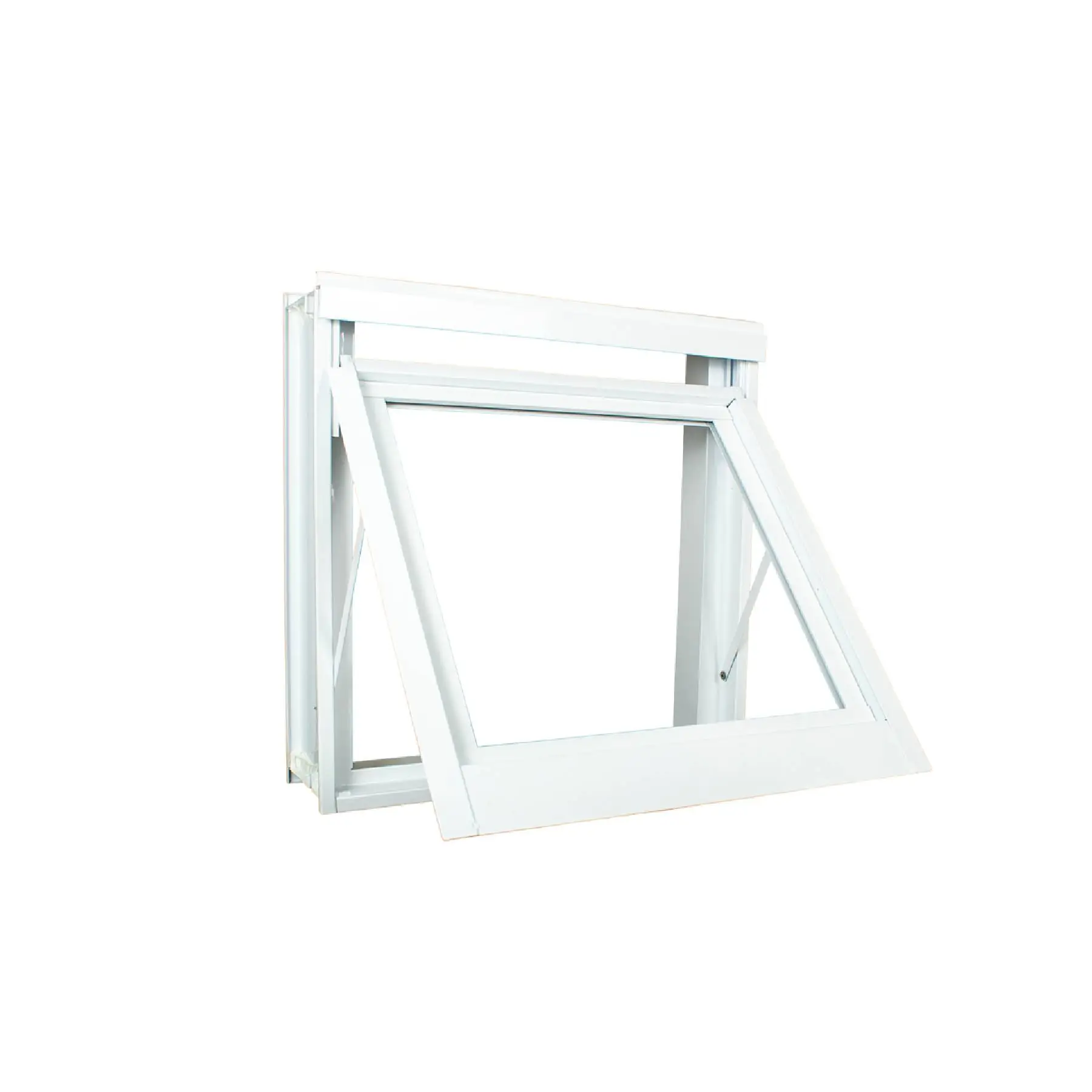 Janela de Alumínio Maxim-ar 2 Folhas 60x60cm com Vidro 3mm Stander Alumínio CRV Branca