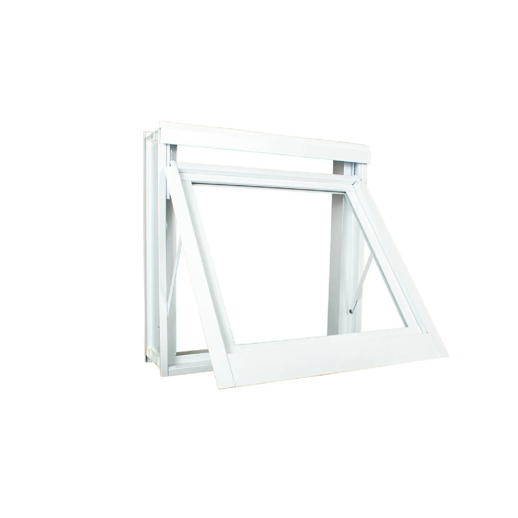 Janela de Alumínio Maxim-ar 2 Folhas 60x80cm com Vidro 3mm Stander Alumínio CRV Branca