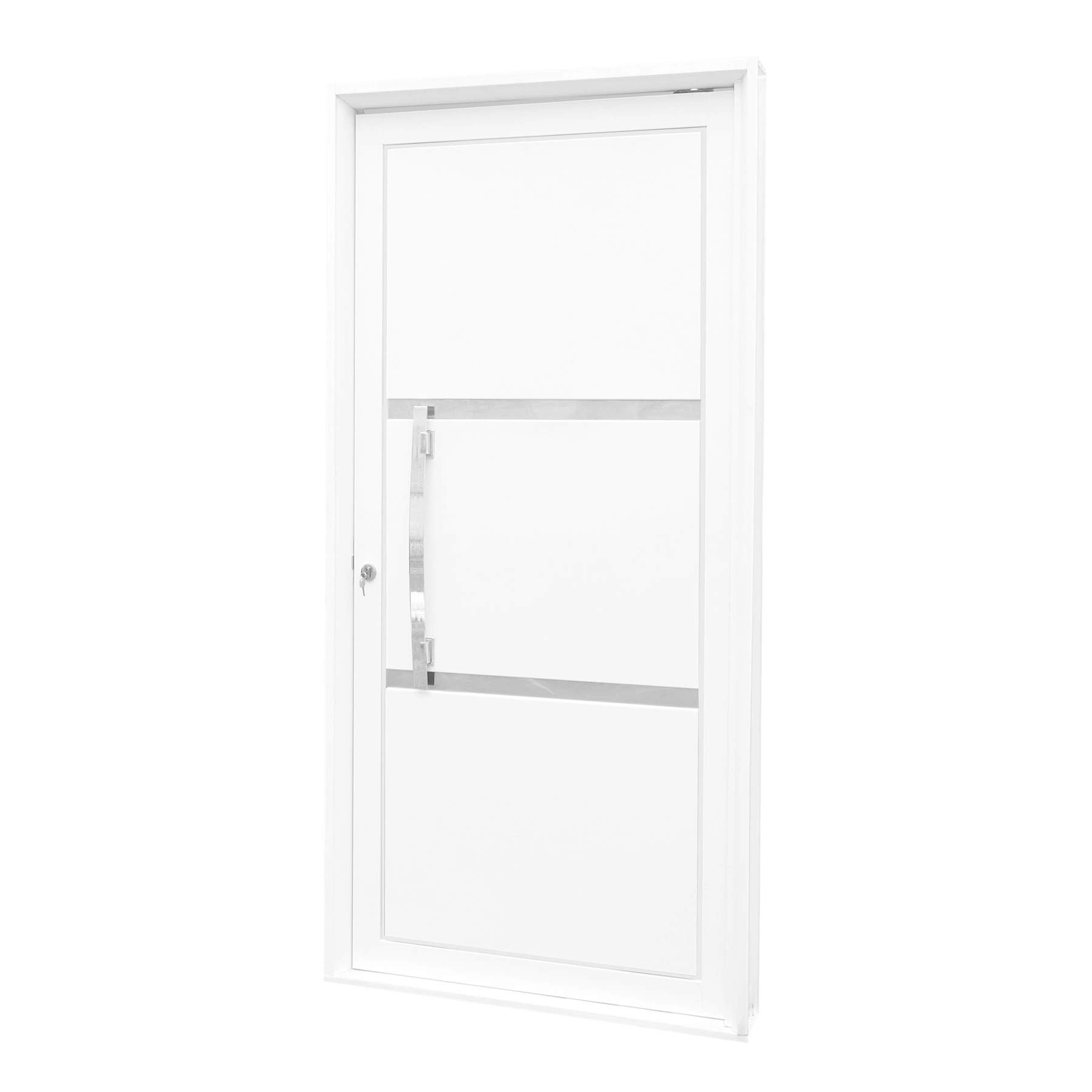 Porta Lambrill Pivotante Aço Branco 2,17x1,08m Lado Esquerdo Linha Ideal CRV