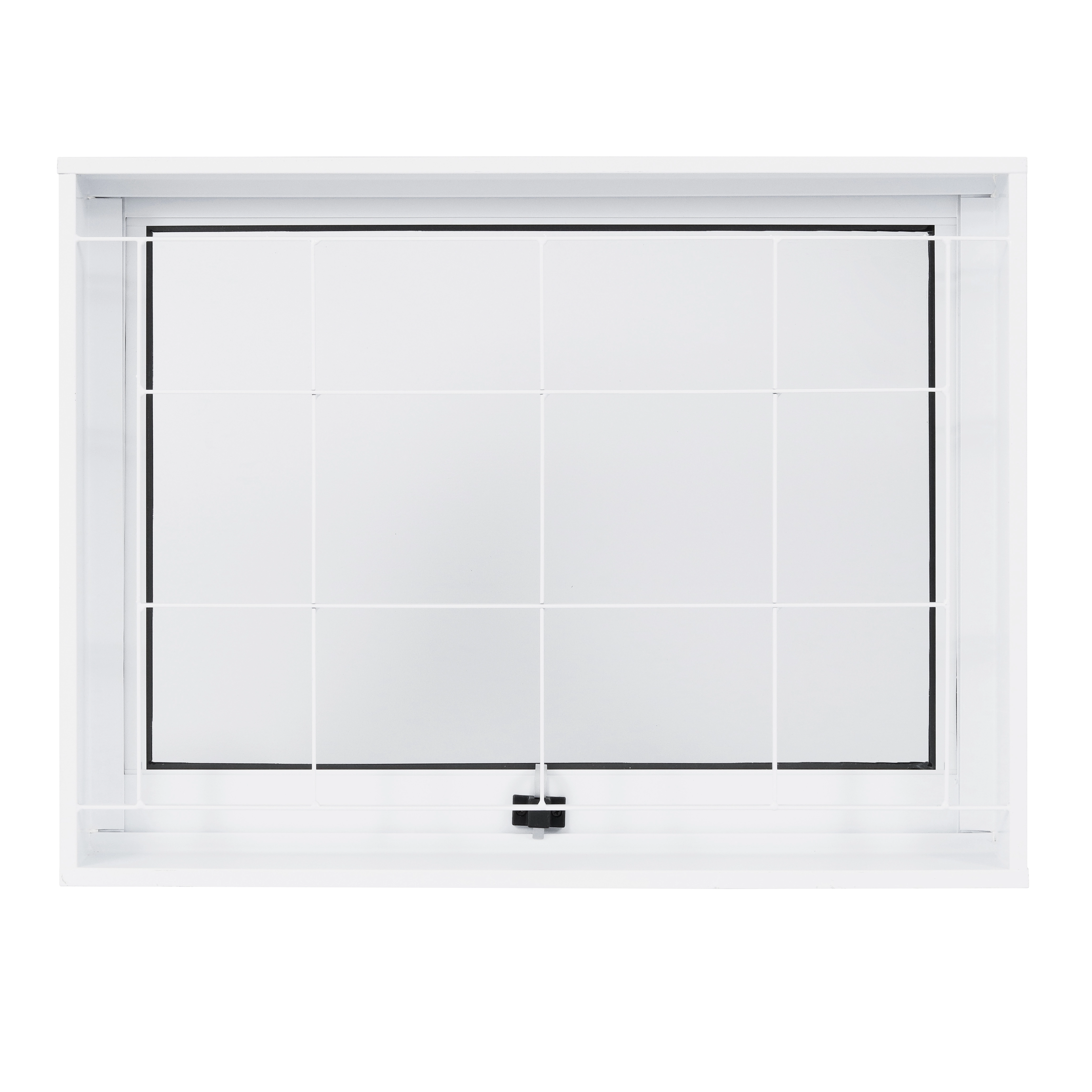 Janela de Aço Maxim-ar 60x80cm com Grade Ideal CRV Branca