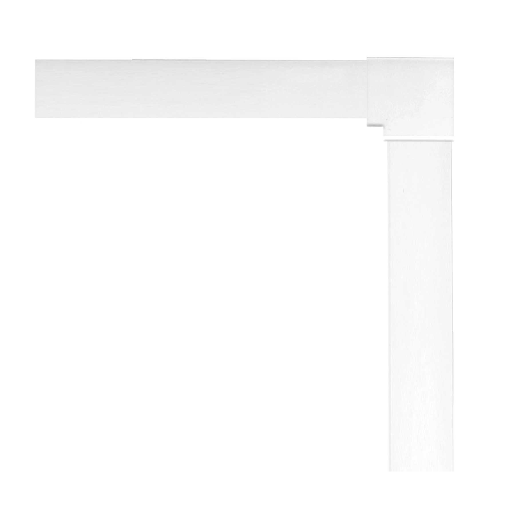 Arremate para Janela de Correr Alumínio Pintado 100x120cm 4,2cm Branco Brilhante CRV
