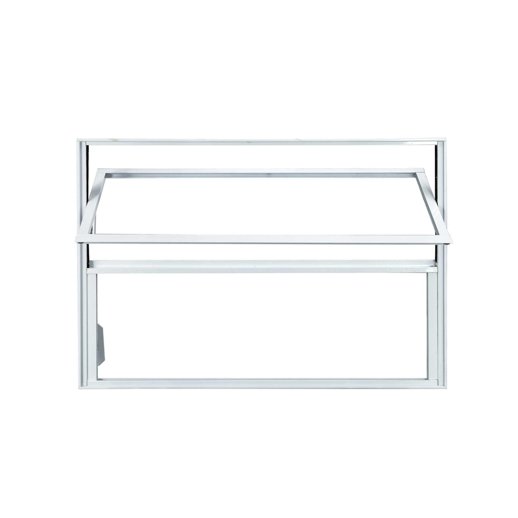 Janela de Alumínio Basculante 2 Folhas 40x40cm com Vidro 3mm Classic CRV Branca