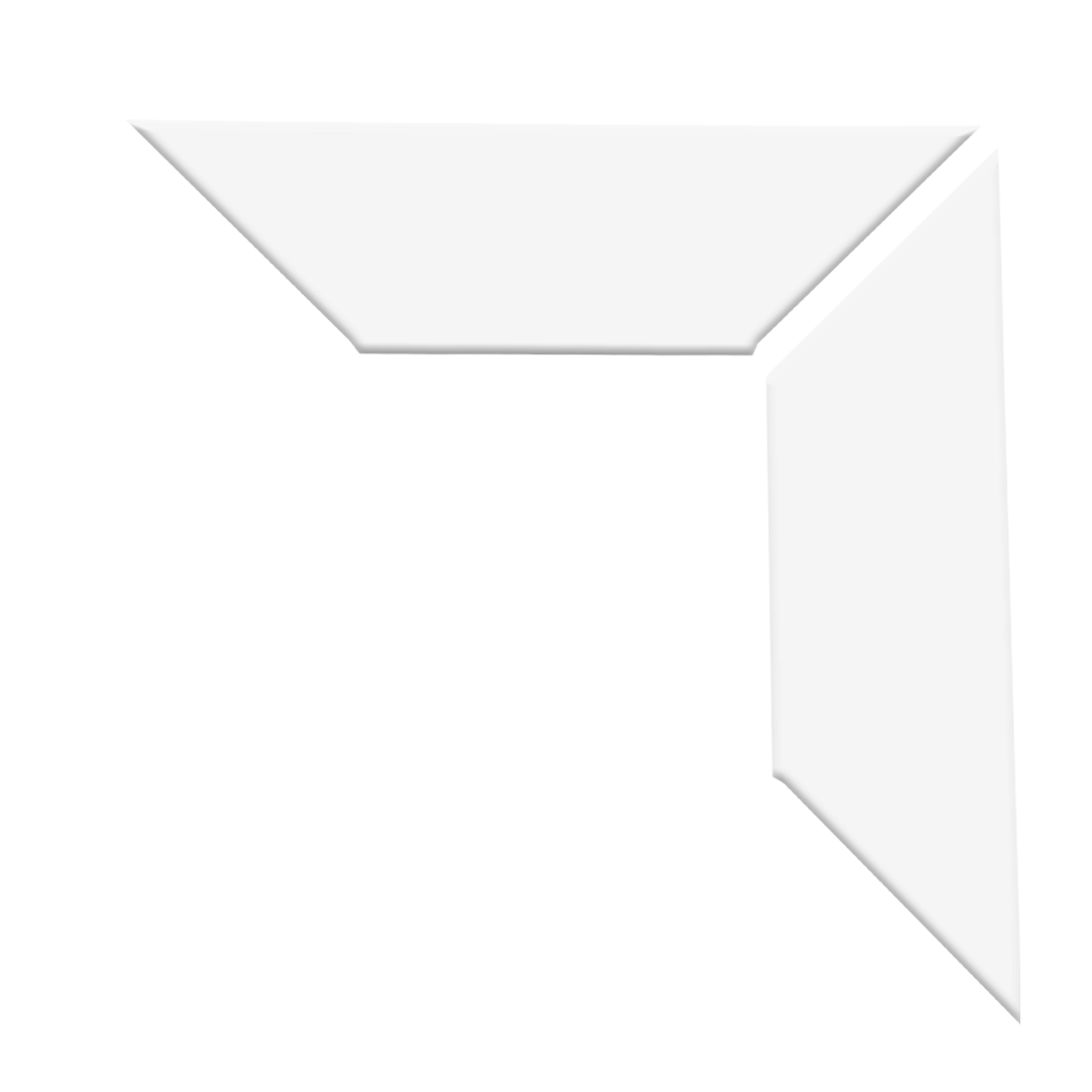 Arremate para Janela de Correr Alumínio Pintado 210x70cm 8cm Branco Brilhante CRV