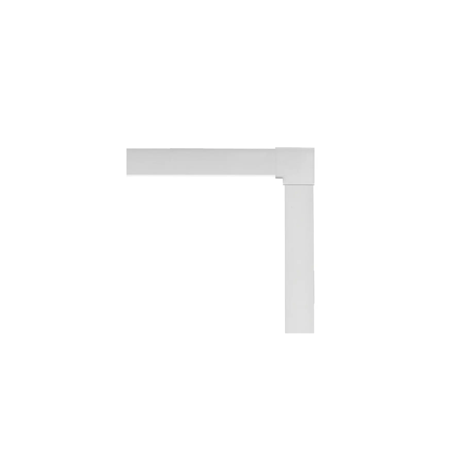 Arremate para Janela de Correr 4,2cm Alumínio Pintado Branco 1,20x2,00m Linha Stander CRV