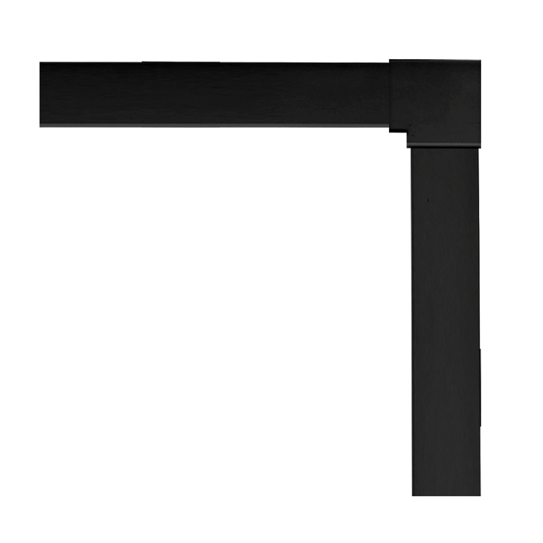 Arremate para Janela de Correr Alumínio Pintado 210x70cm 4,2cm Preto Fosco CRV