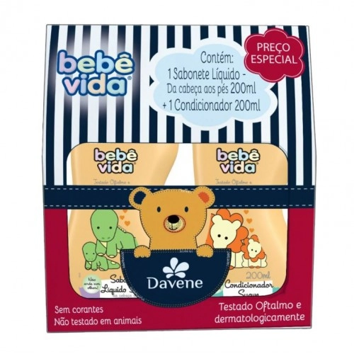 Kit Sab Liq Cond Bebe Vida 200ml Suave