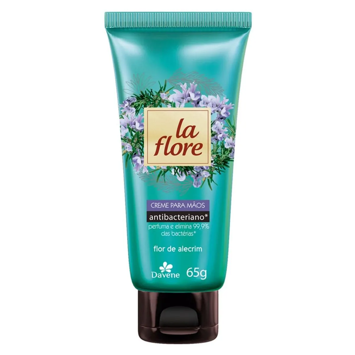 Creme Antibacteriano Mãos Flor De Alecrim Davene La Flore Bisnaga 65g