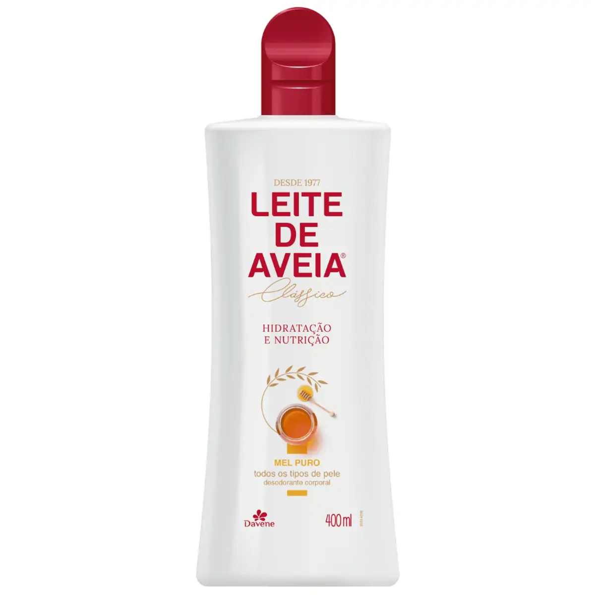 Davene Leite De Aveia Hidratante Corporal Mel Puro 400ml