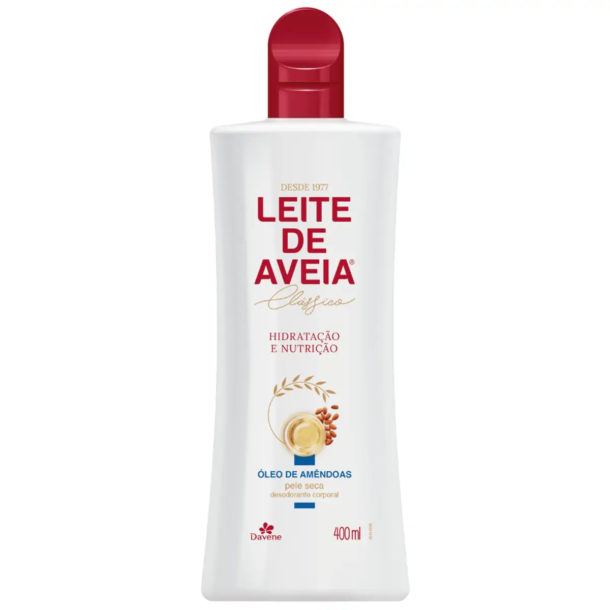 Davene Leite De Aveia Hidratante Corporal Óleo de Amêndoas 400ml