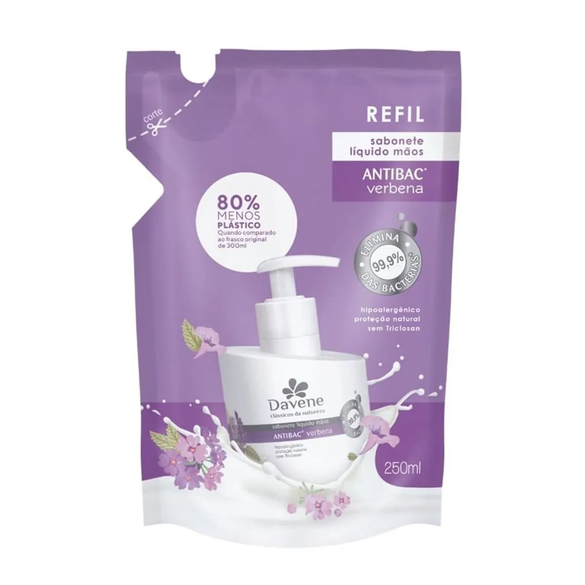 Sabonete Liquido Davene 250ml Verbena Ref