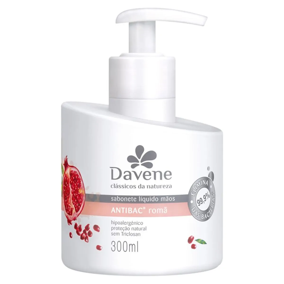 Sabonete Liquido/espuma Davene Antibac Romã 300ml
