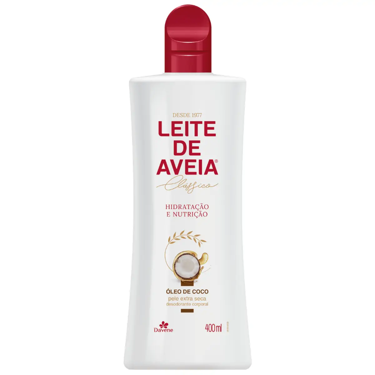 Davene Leite De Aveia Hidratante Corporal Óleo de Coco 400ml