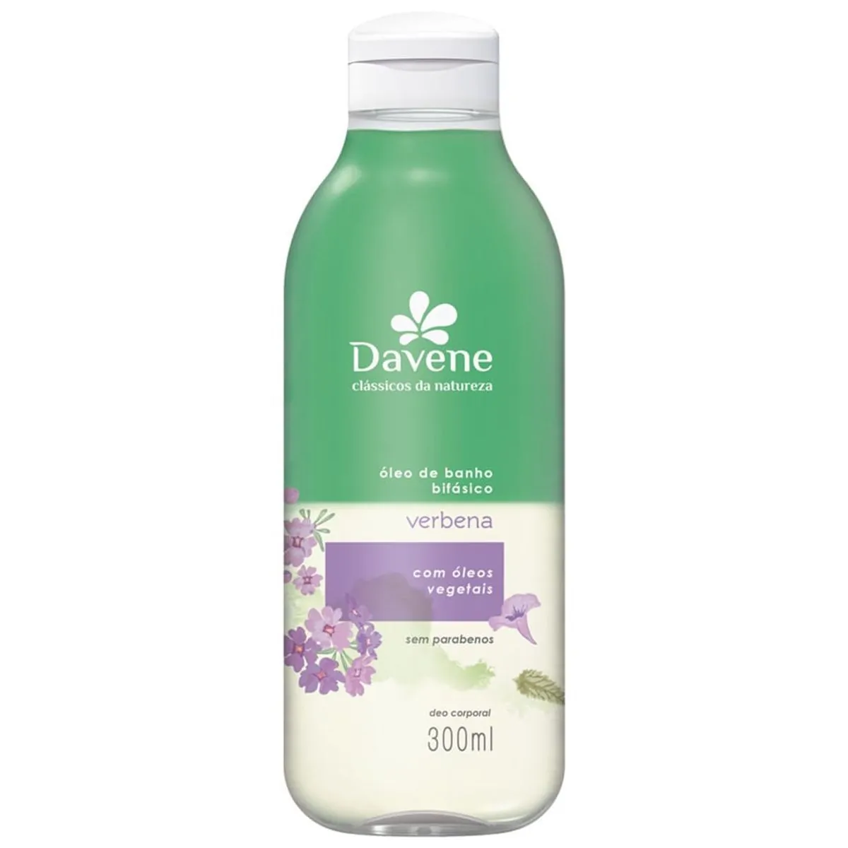 óleo De Banho Bifásico Verbena Davene Clássicos Da Natureza Frasco 300ml