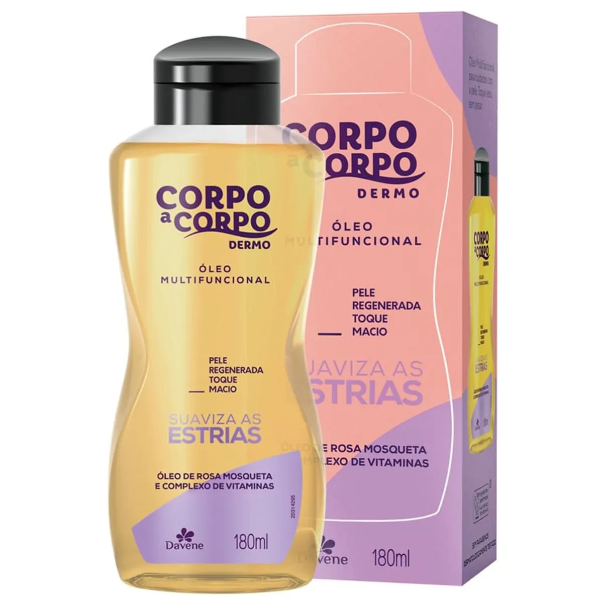 óleo Multifuncional Davene Corpo A Corpo Dermo Caixa 180ml