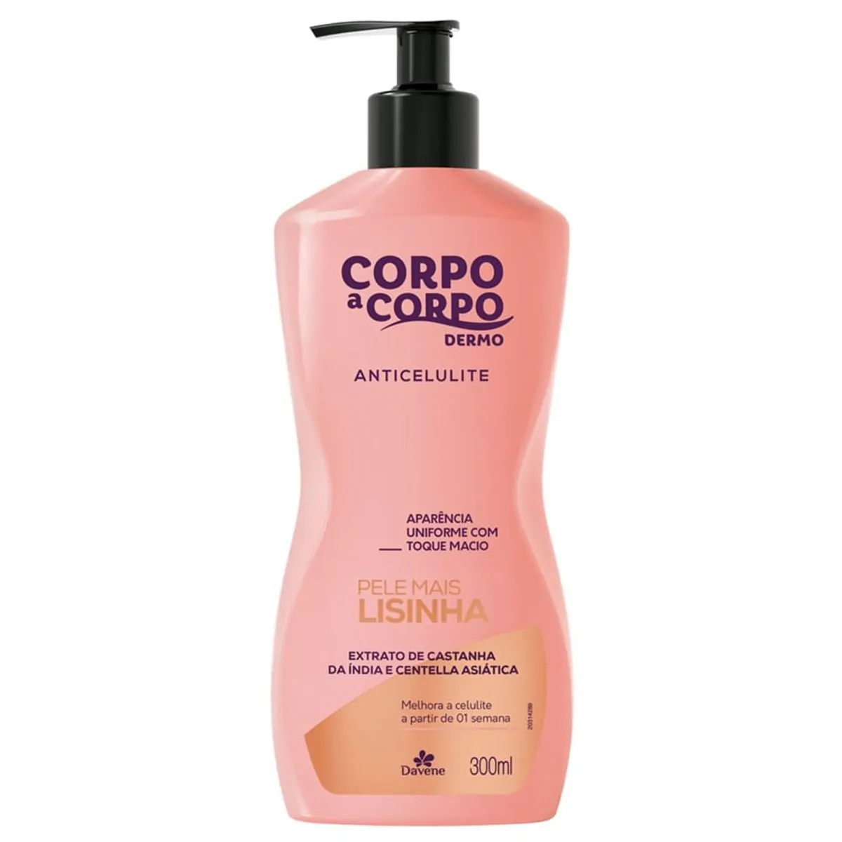 Loção Anticelulite Davene Corpo A Corpo Dermo Frasco 300ml