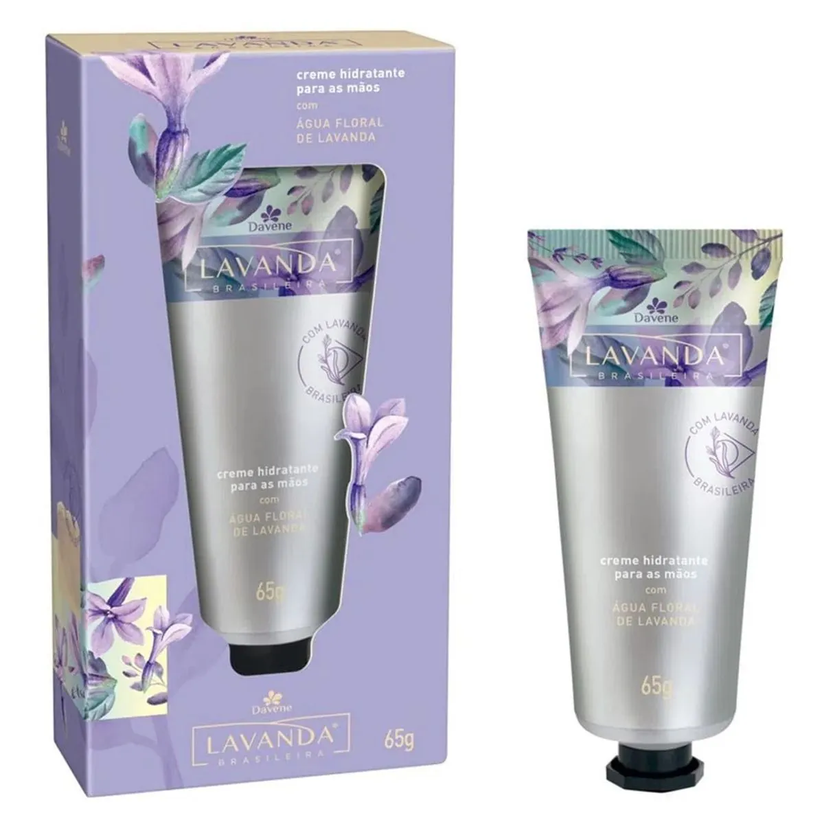 Creme de Mãos Lavanda Brasileira 65g - Davene