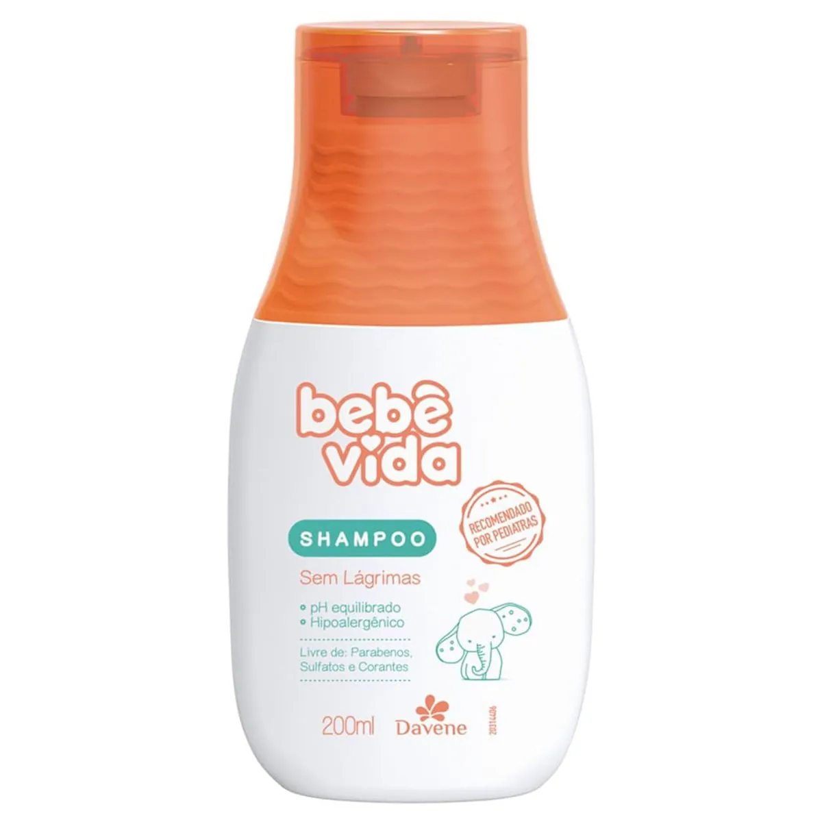 Shampoo Davene Bebê Vida Sem Lágrimas 200ml