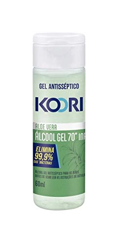 álcool Gel 70 Inpm Aloe Vera Koori Squeeze 60ml