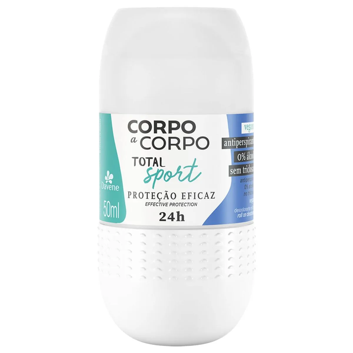 Desodorante Antiperspirante Roll On Total Sport Corpo a Corpo Davene 50ml