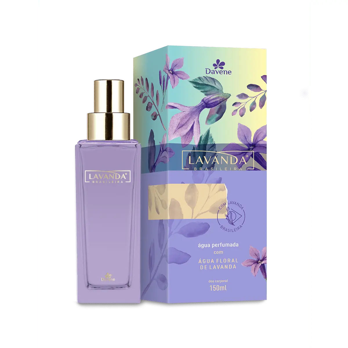 Deo Colônia Sedução Perfumada Lavanda Brasileira 150ml - Davene