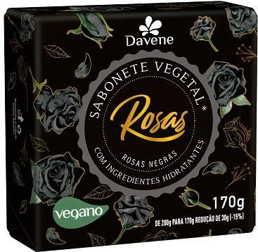 Sab Vegetal Rosas 170g Negras