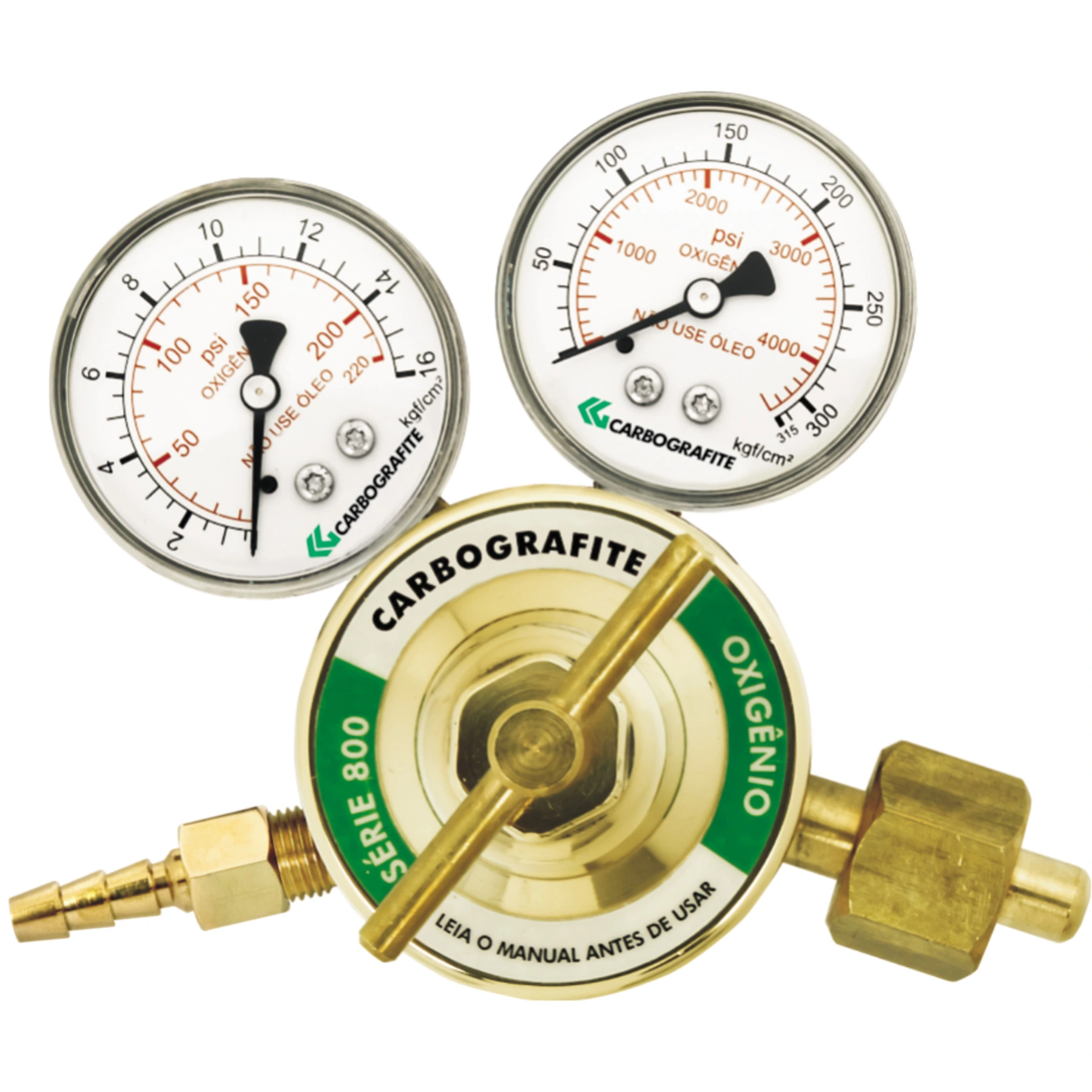 Regulador de Pressão para Cilindro Oxigênio Serie 800 Carbografite