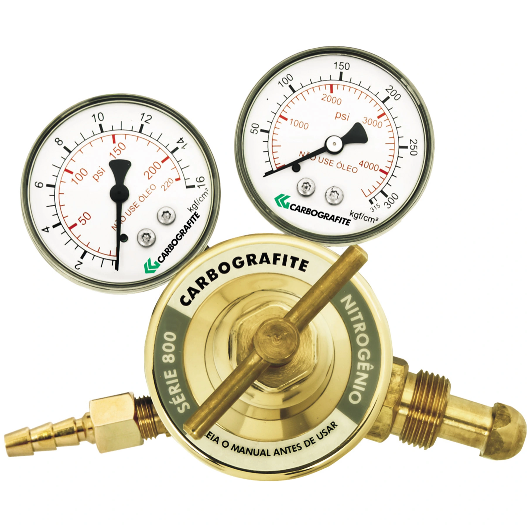 Regulador de Pressão para Cilindro Nitrogênio Serie 800 Carbografite