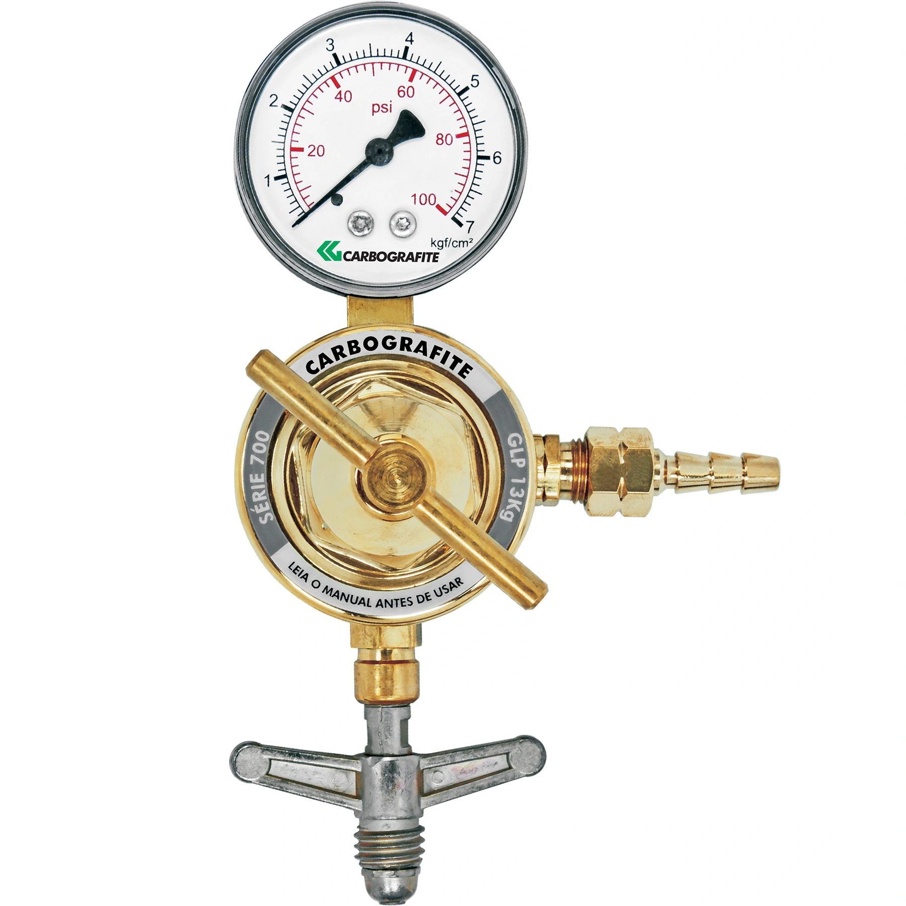 Regulador de Pressão para Cilindro GLP13K Serie 700 Carbografite