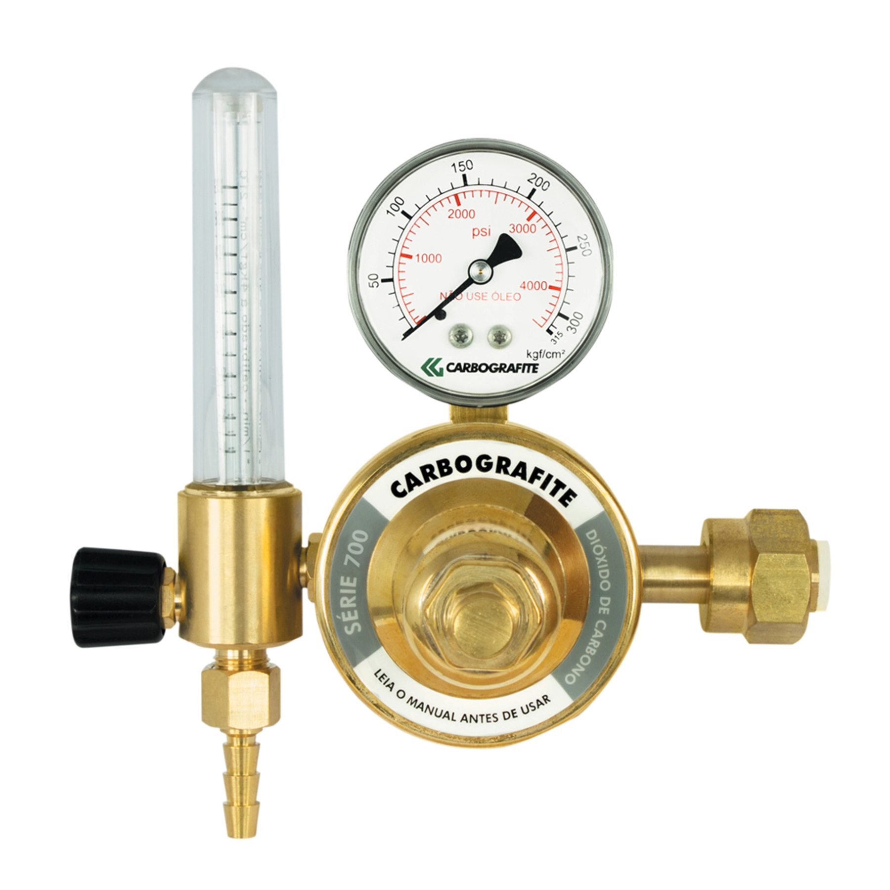 Regulador de Pressão CO2 com Fluxômetro Serie 700 Carbografite