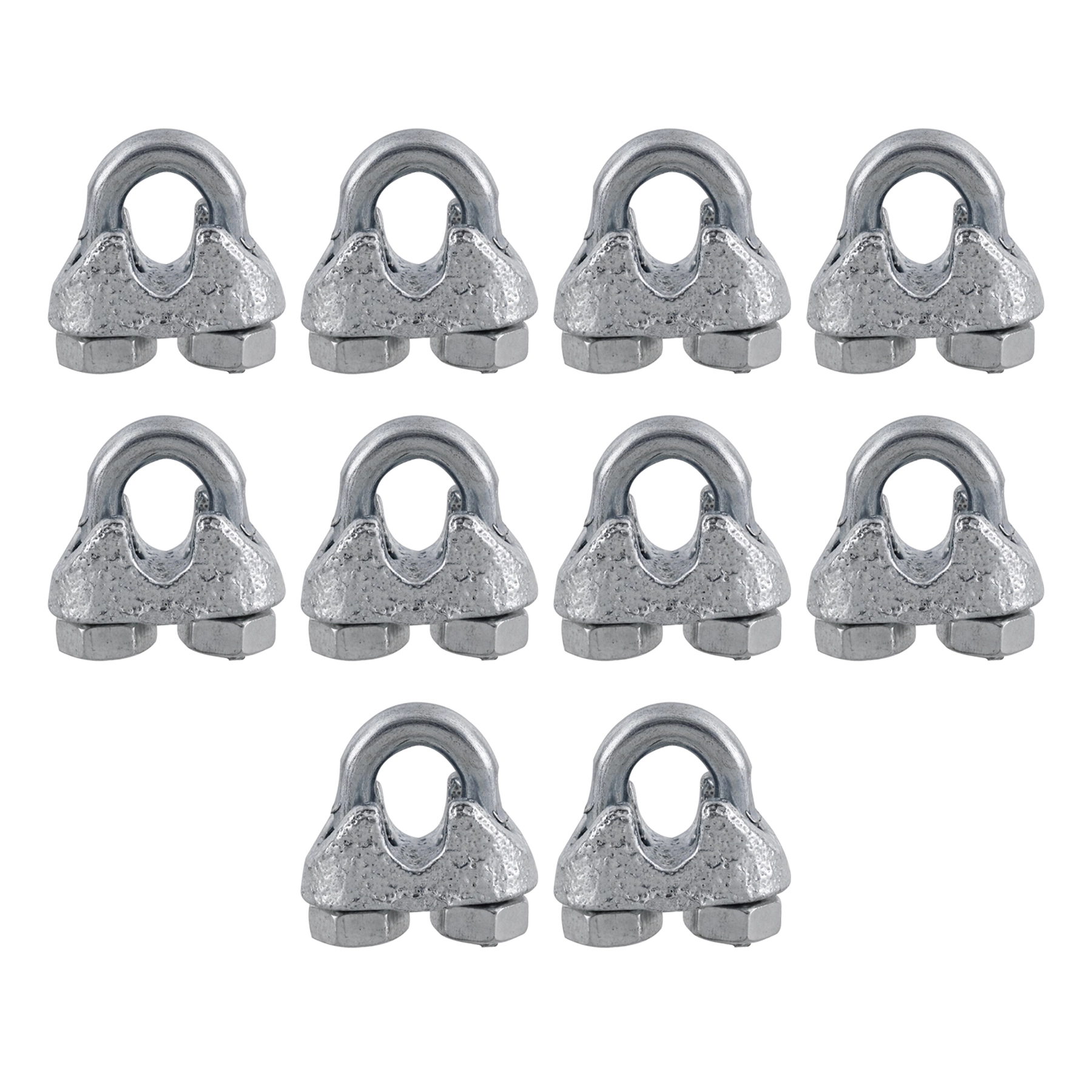 Clips para Cabos de Aço 1/8" 10 unidades Carbografite