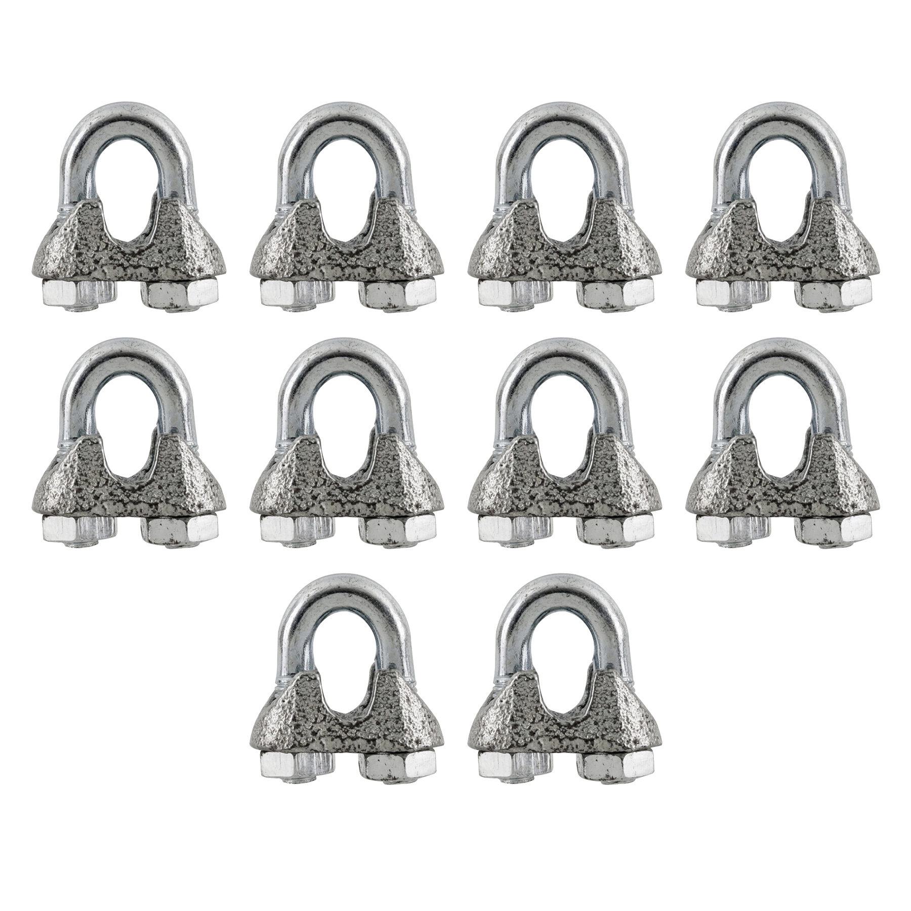 Clips para Cabos de Aço 3/16" 10 unidades Carbografite