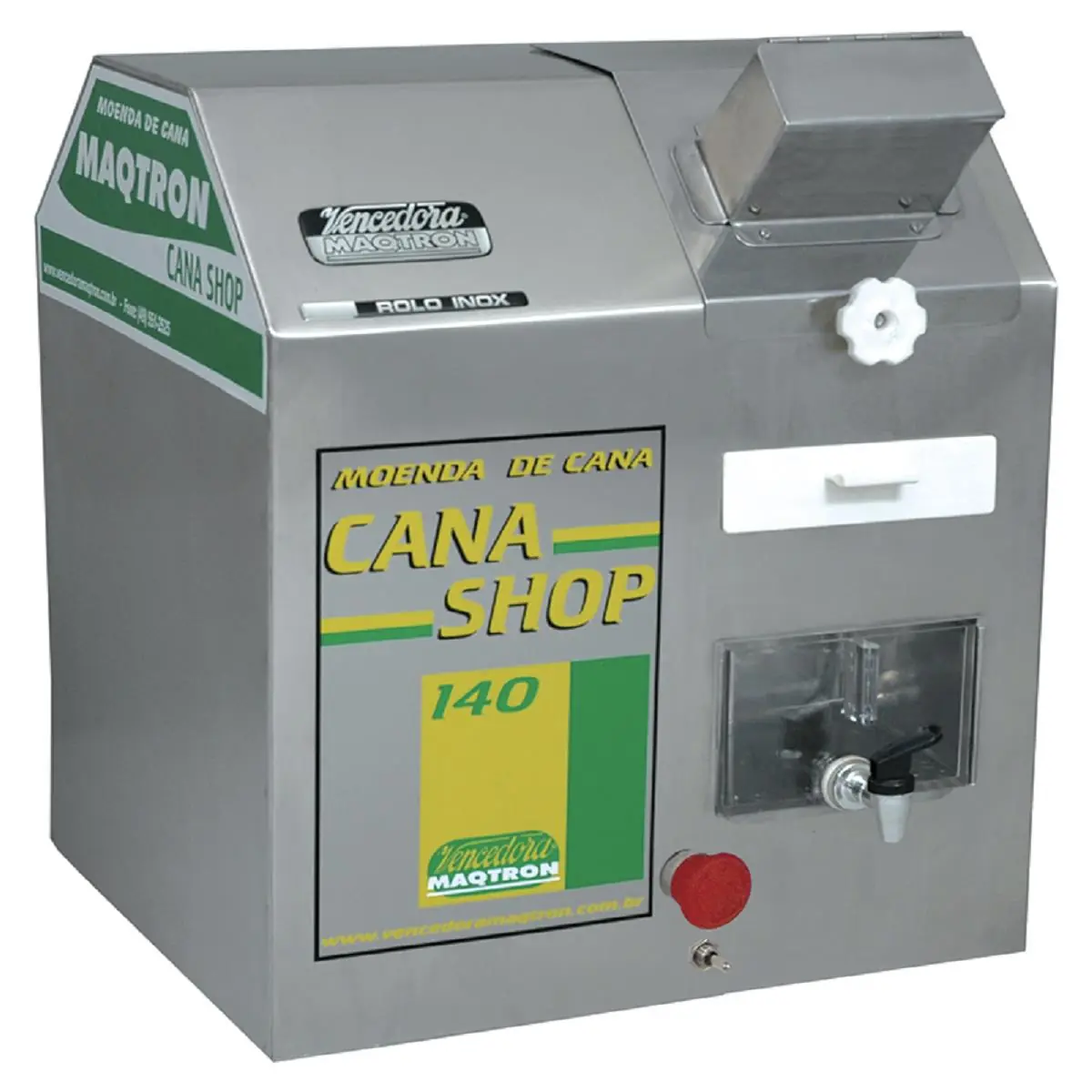 Moenda Cana Shop 140 Maqtron Rolo Inox Plus 110V