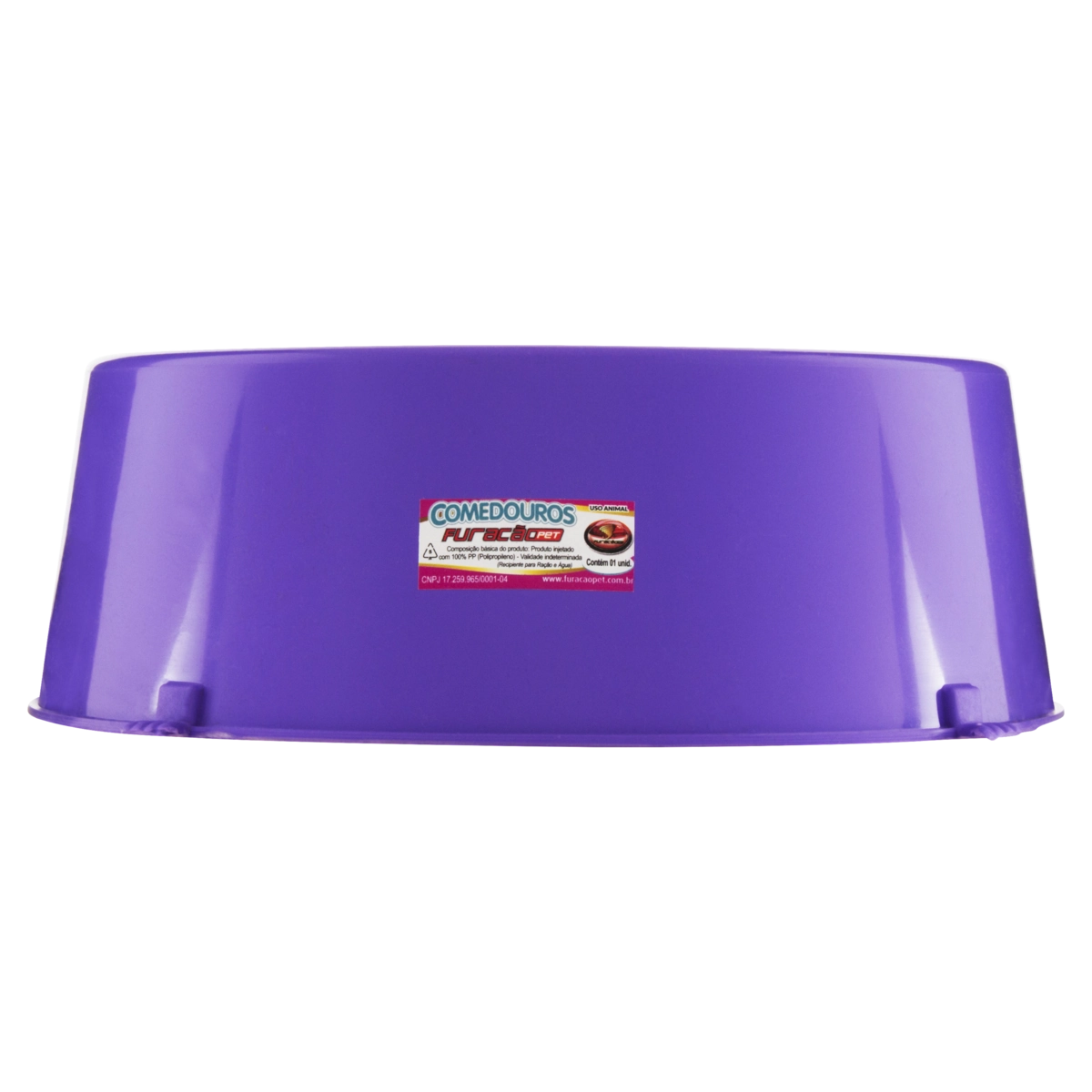 Comedouro Para Animais Roxo Classic 3000ml Furacão Pet N 3